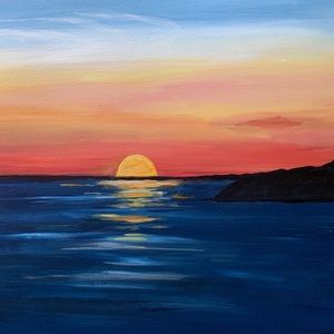 Golden Hour, original painting